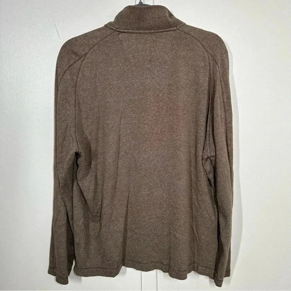 Robert Graham Brown Zip Pullover Sweater Size XL - Picture 3 of 6